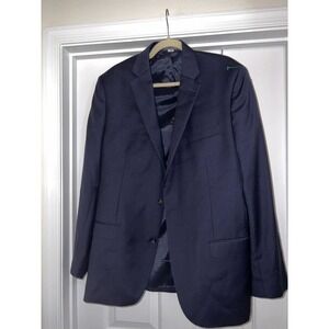 Lauren‎ Ralph Lauren Slim Fit Blazer/Sport Coat Wool Navy Blue Men 43L SALE